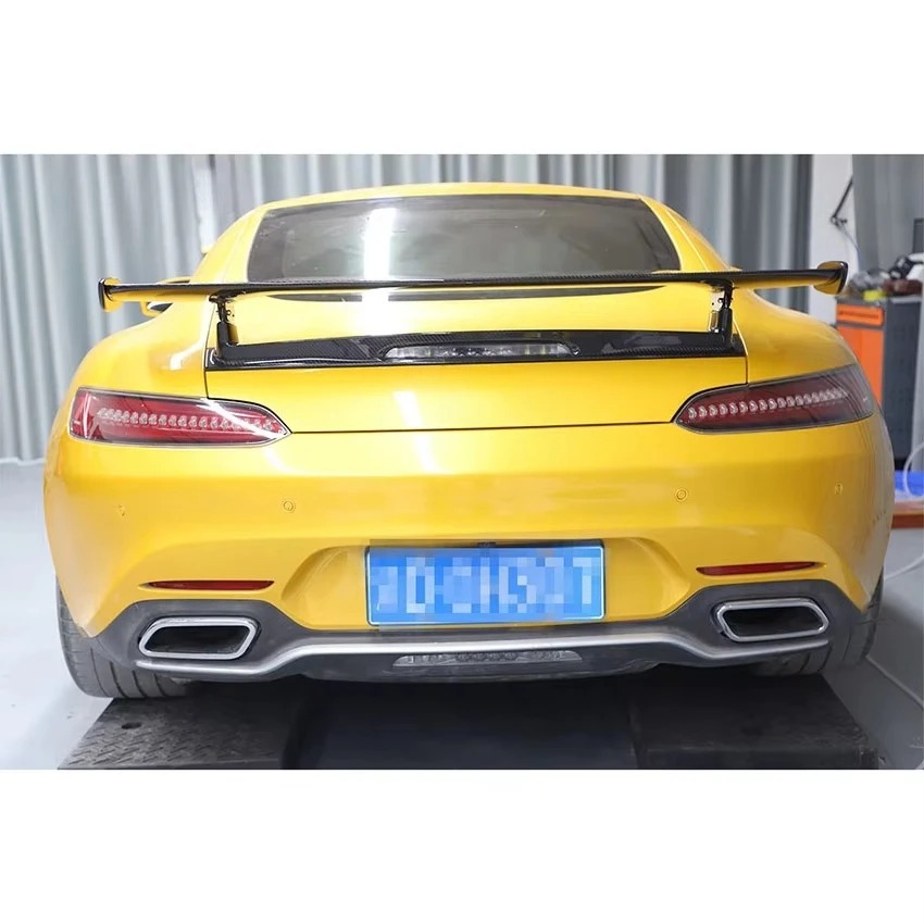 Auto Parts GTR Style Dry Carbon Fiber Rear Spoiler Wing For  GT GTS Body Kit Car Parts